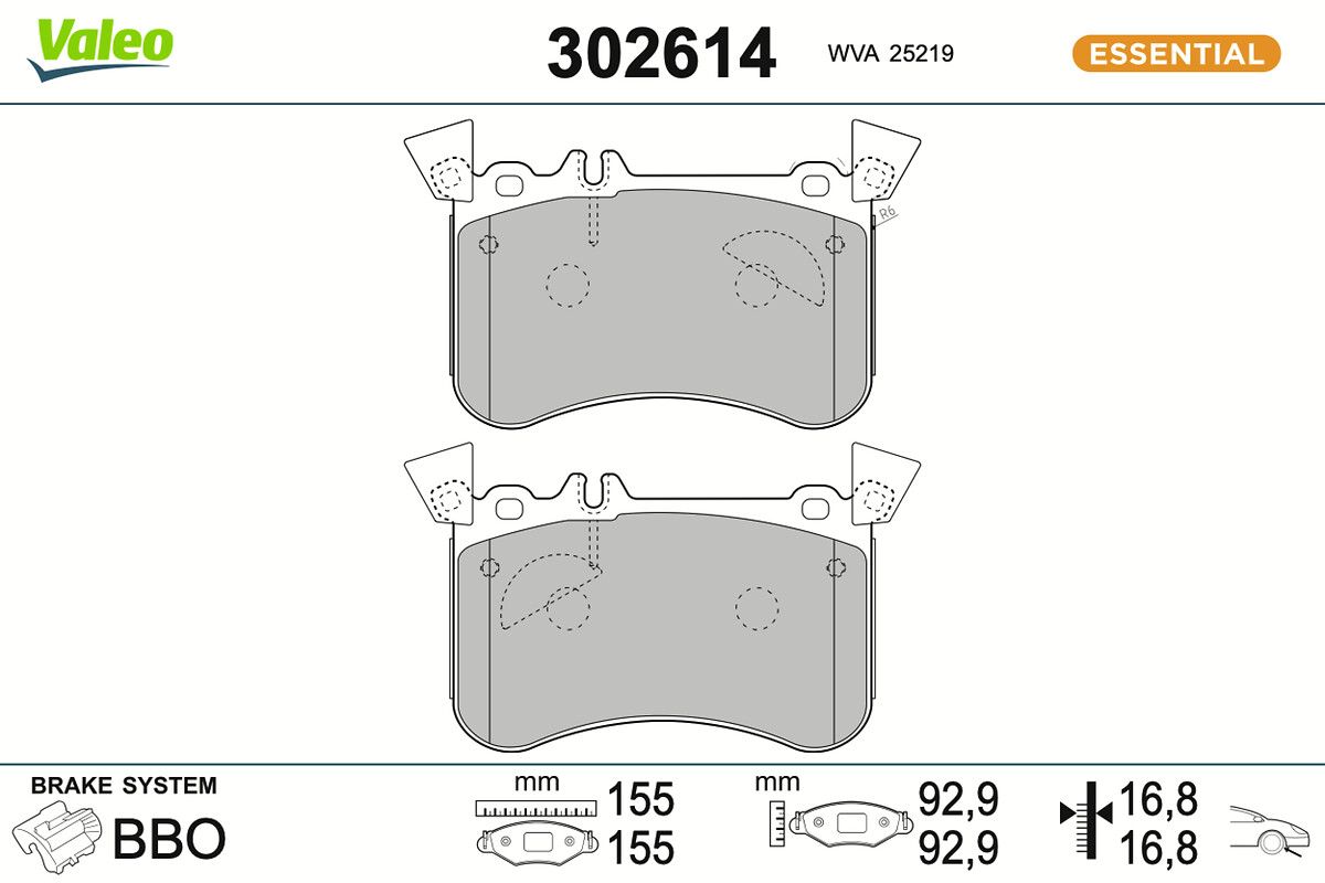 BRAKE PADS FIRST MERCEDES CLA C117 FR